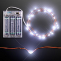 76" White LED String Lights, Battery Operated